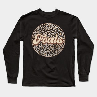 Classic Music Foals Personalized Name Circle Birthday Long Sleeve T-Shirt